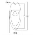  Audiocore Strat Jack 1001 Jack socket panel